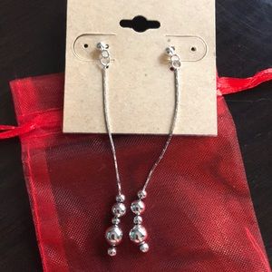 - Sterling Silver threaded Bead Dangles